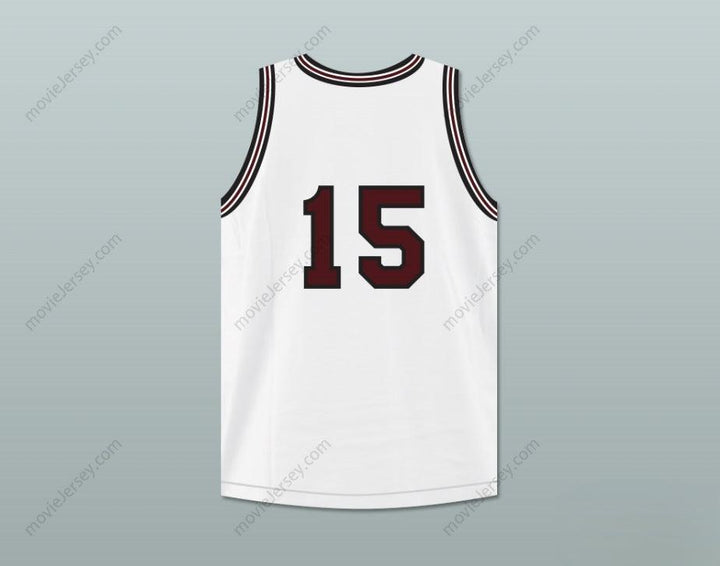 CUSTOM ANY Name Number ANTHONY KELLER 15  HIGH SCHOOL WHITE BASKETBALL JERSEY Top Stitched S-6XL