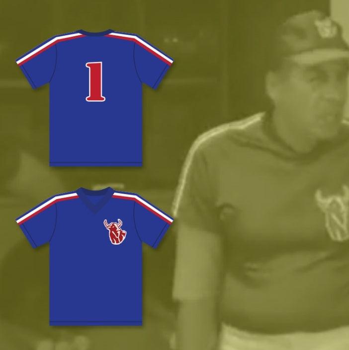 Custom Any Name Number COACH CHARLEY PEGLER 1   BLUE BASEBALL JERSEY BREWSTER'S MILLIONS Top Stitched S-6XL