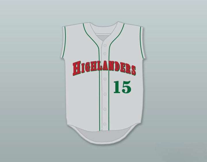 Custom Any Name Number PAUL GOLDSCHMIDT 15 THE  HIGH SCHOOL HIGHLANDERS GRAY BASEBALL JERSEY 1 Top Stitched S-6XL