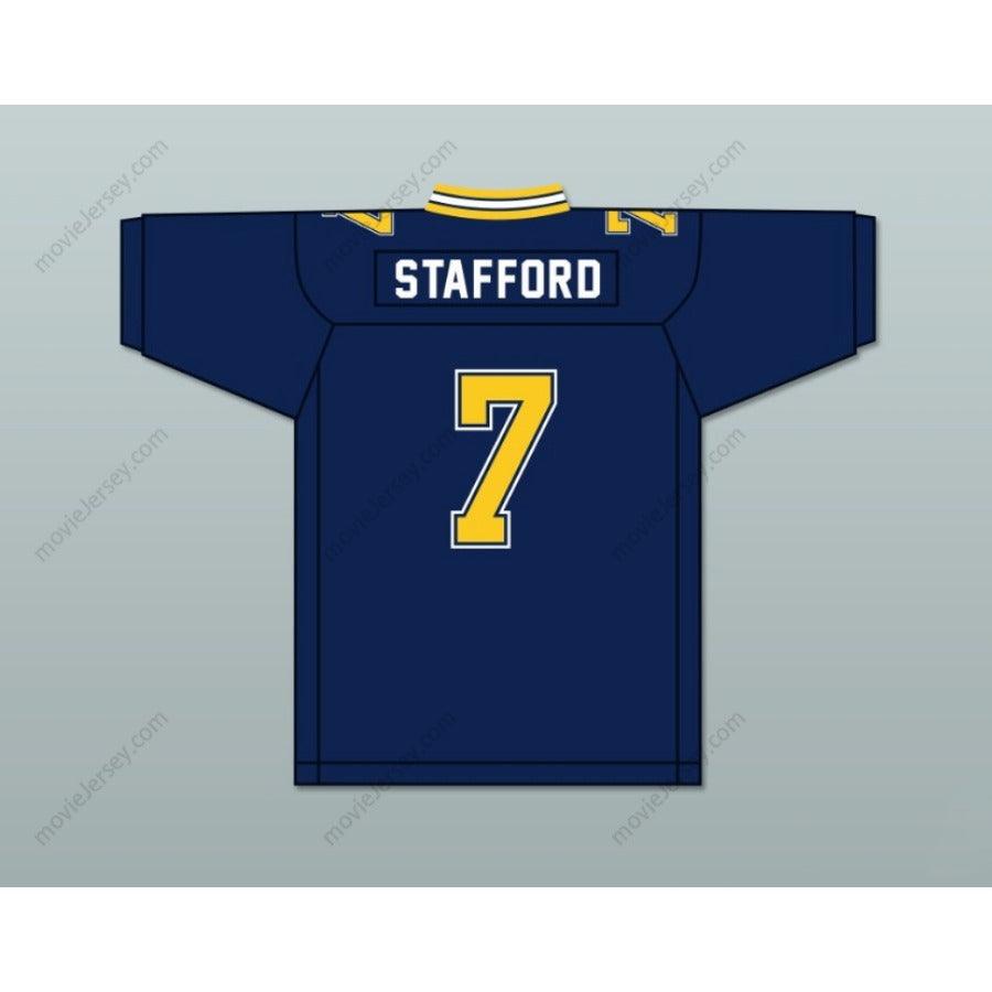 CUSTOM ANY Name Number MATTHEW STAFFORD 7 HIGHLAND PARK HIGH SCHOOL SCOTS Football Jersey Top Stitched S-6XL