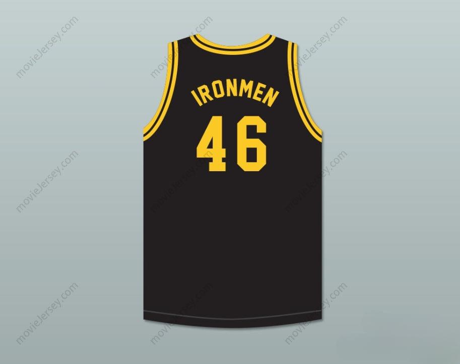 CUSTOM ANY Name Number PITTSBURGH IRONMEN 46 BLACK BASKETBALL JERSEY Top Stitched S-6XL