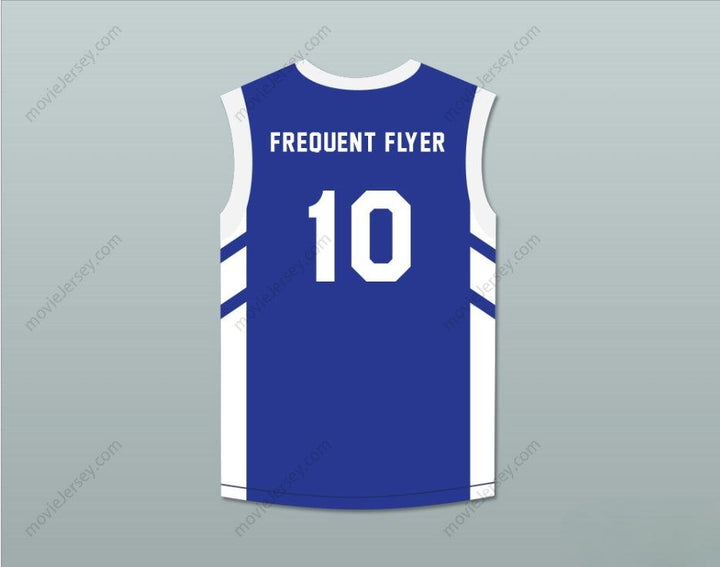 CUSTOM ANY Name Number GUY 'FREQUENT FLYER' DUPREE 10 BLUE BASKETBALL JERSEY DENNIS RODMAN'S BIG BANG IN PYONGYANG Top Stitched S-6XL