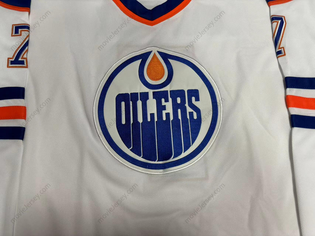 Custom Any Name Number PAUL COFFEY 7 EDMONTON OILERS WHITE HOCKEY JERSEY Top Stitched S-6XL