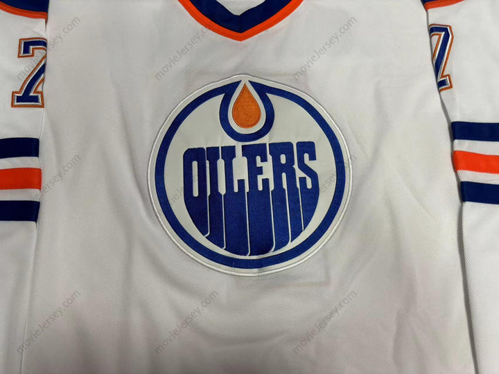 Custom Any Name Number PAUL COFFEY 7 EDMONTON OILERS WHITE HOCKEY JERSEY Top Stitched S-6XL