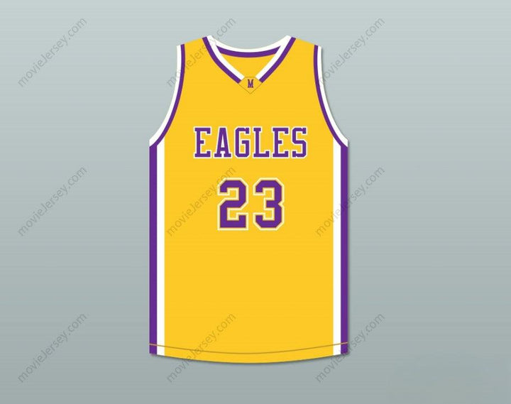 CUSTOM ANY Name Number JOEL EMBIID 23  ACADEMY  JUNIOR VARSITY YELLOW BASKETBALL JERSEY Top Stitched S-6XL