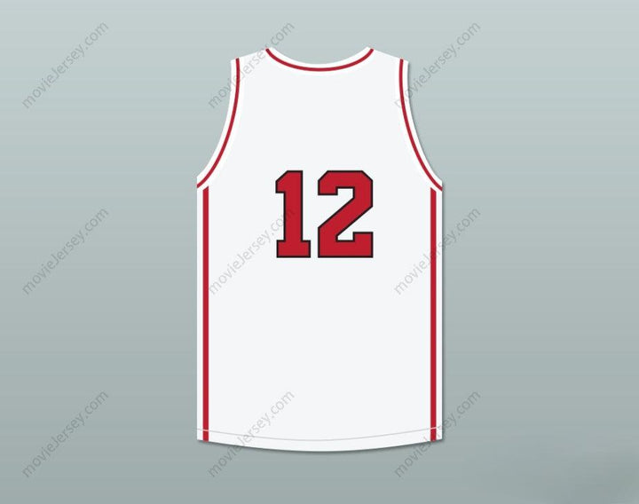 CUSTOM ANY Name Number DRAKE 12 WHITE BASKETBALL JERSEY HIGH SCHOOL MUSICAL SKIT MADTV Top Stitched S-6XL