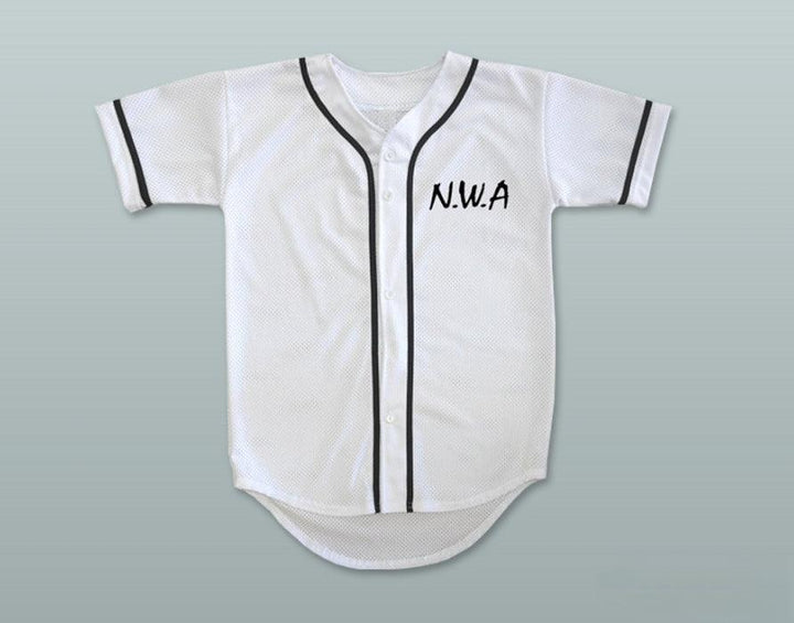 Custom Any Name Number N.W.A. ICE CUBE 91 WHITE BASEBALL JERSEY Top Stitched S-6XL