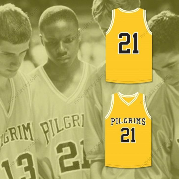 CUSTOM ANY Name Number ROB BROWN JAMAL WALLACE 21 PILGRIMS BASKETBALL JERSEY FINDING FORRESTER Top Stitched S-6XL