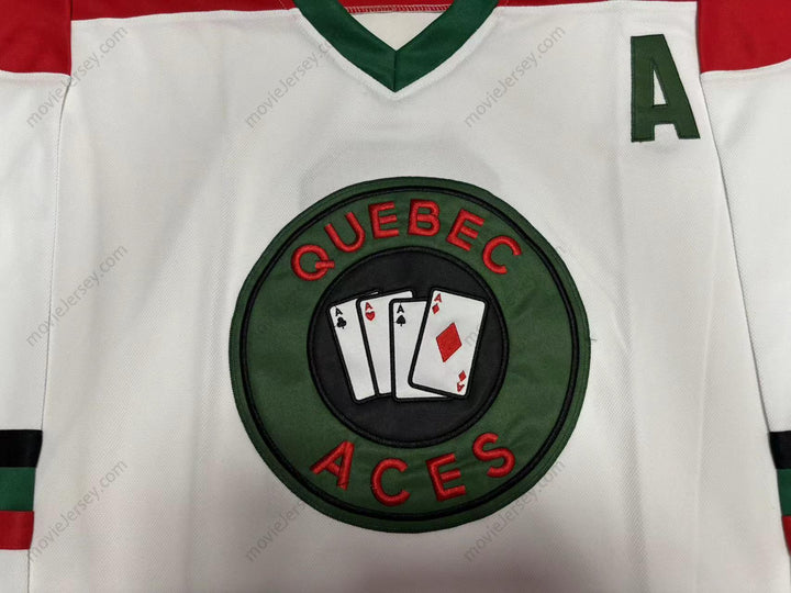 Custom Any Name Number Quebec Aces Hockey Jersey Top Stitched S-6XL