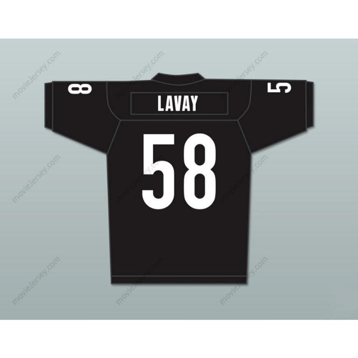 CUSTOM ANY Name Number LUTHER SHARK LAVAY 58 MIAMI SHARKS WHITE TRIM Football Jersey Top Stitched S-6XL