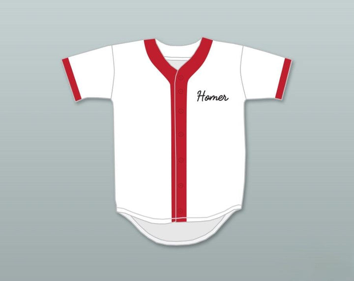 Custom Any Name Number HOMER SIMPSON  NUCLEAR POWER PLANT SOFTBALL TEAM BASEBALL JERSEY Top Stitched S-6XL