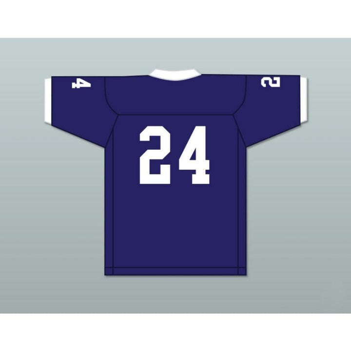 CUSTOM ANY Name Number BENNY ROBINSON 24 SAINTS HIGH SCHOOL NAVY BLUE Football Jersey Top Stitched S-6XL