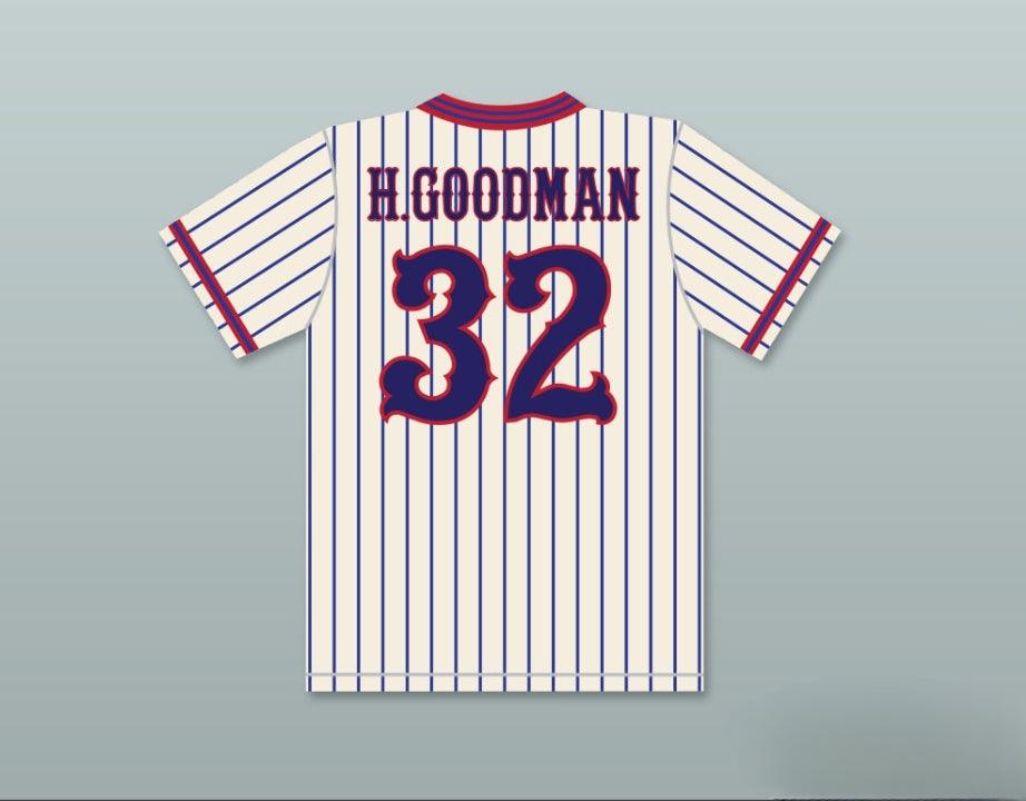 Custom Any Name Number HOWIE GOODMAN 32 BENCHWARMERS PINSTRIPED BASEBALL JERSEY Top Stitched S-6XL