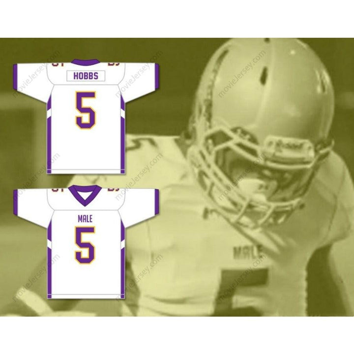 CUSTOM ANY Name Number NATE HOBBS 5 MALE HIGH SCHOOL BULLDOGS Football Jersey Top Stitched S-6XL