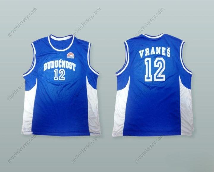 CUSTOM ANY Name Number SLAVKO VRANES 12 KK BUDUCNOST PODGORICA BASKETBALL JERSEY WITH PATCH Top Stitched S-6XL