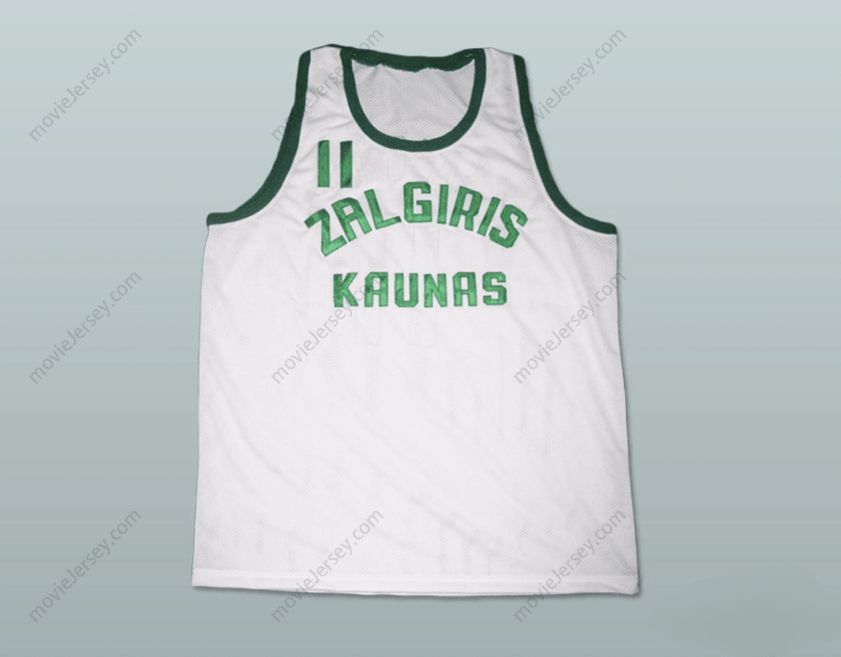 CUSTOM ANY Name Number ARVYDAS SABONIS ZALGIRIS KAUNAS BASKETBALL JERSEY Top Stitched S-6XL