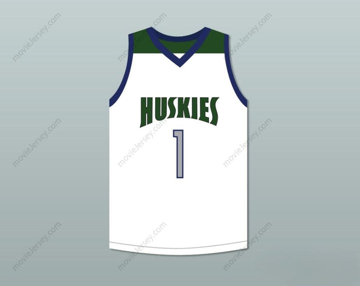 CUSTOM ANY Name Number LAMELO BALL 1   HUSKIES WHITE BASKETBALL JERSEY Top Stitched S-6XL