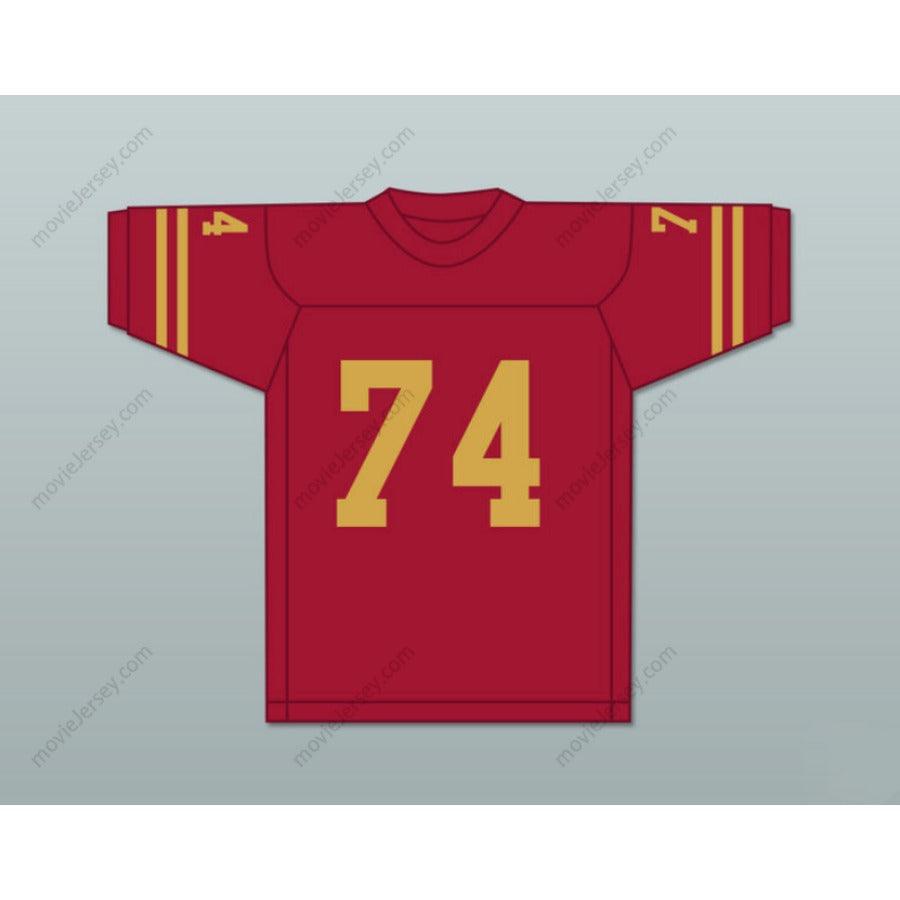 CUSTOM ANY Name Number MERLIN OLSEN 74 LOGAN HIGH SCHOOL GRIZZLIES Football Jersey Top Stitched S-6XL