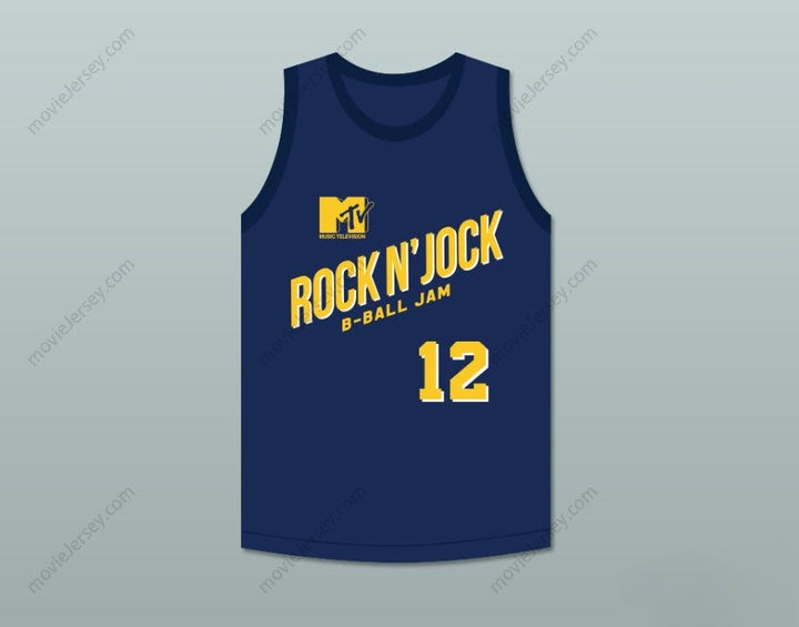 CUSTOM ANY Name Number IAN ZIERING 12 VIOLATORS BASKETBALL JERSEY SECOND ANNUAL ROCK N' JOCK B-BALL JAM 1992 Top Stitched S-6XL