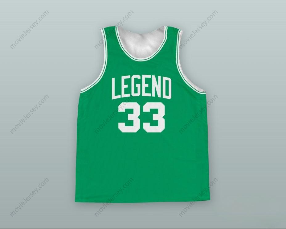 CUSTOM ANY Name Number LARRY BIRD 33 LEGEND BASKETBALL JERSEY Top Stitched S-6XL