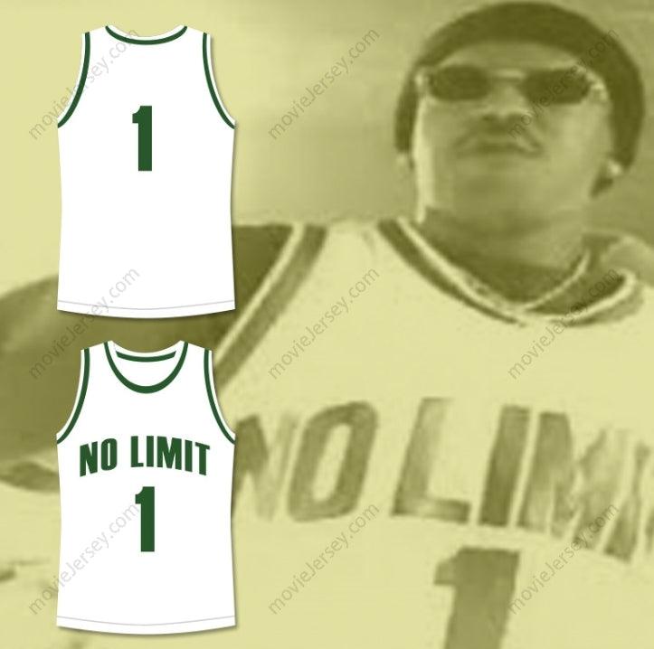CUSTOM ANY Name Number MASTER P 1 NO LIMIT BASKETBALL JERSEY WHITE Top Stitched S-6XL