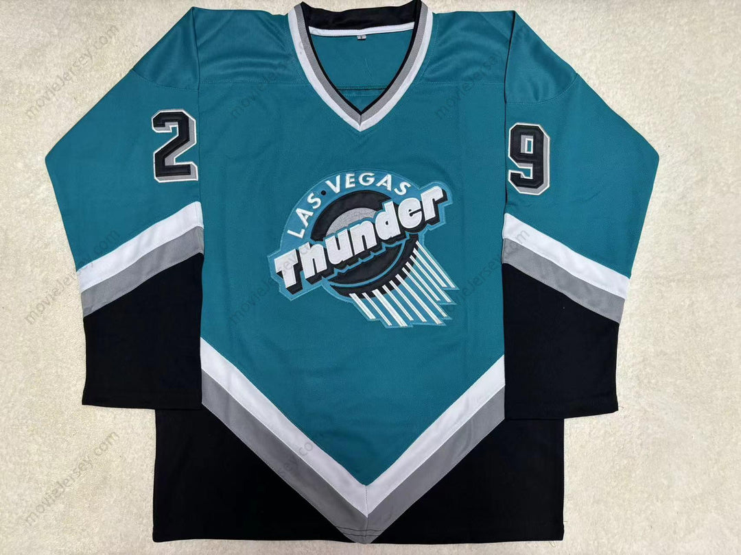 Custom Any Name Number VLADIMIR TSYPLAKOV 29 LAS VEGAS THUNDER TEAL HOCKEY JERSEY Top Stitched S-6XL