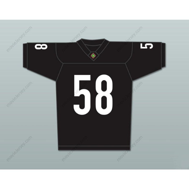 CUSTOM ANY Name Number LUTHER SHARK LAVAY 58 MIAMI SHARKS WHITE TRIM Football Jersey Top Stitched S-6XL