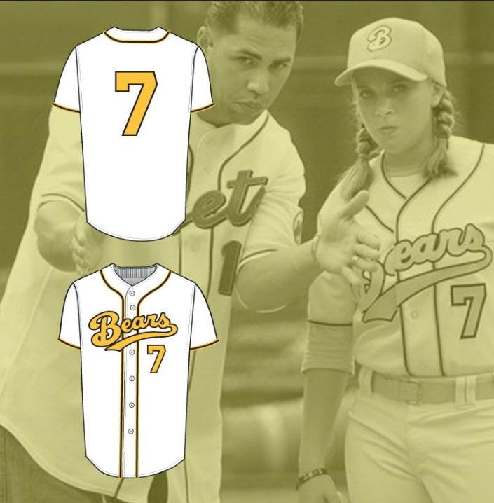Custom Any Name Number SAMMI KANE KRAFT AMANDA WHURLITZER 7 BAD NEWS BEARS BASEBALL JERSEY ANY PLAYER Top Stitched S-6XL