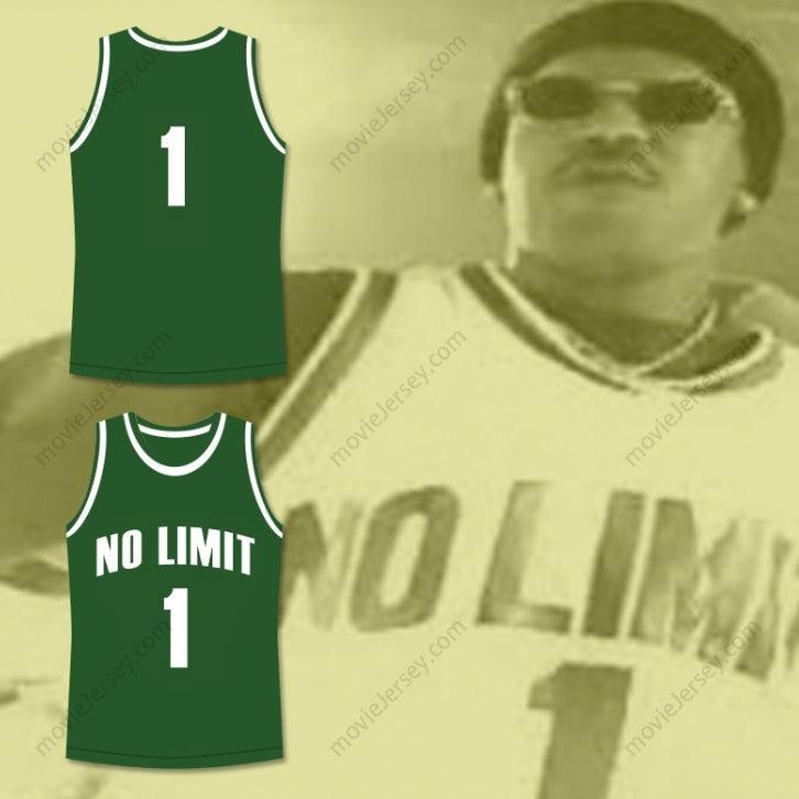 CUSTOM ANY Name Number MASTER P 1 NO LIMIT BASKETBALL JERSEY GREEN Top Stitched S-6XL