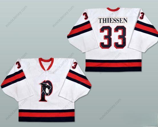 Custom Any Name Number Brad Thiessen Penticton Panthers Hockey Jersey Top Stitched S-6XL