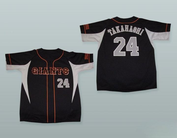 Custom Any Name Number YOSHINOBU TAKAHASHI 24 YOMIURI GIANTS BLACK BASEBALL JERSEY Top Stitched S-6XL