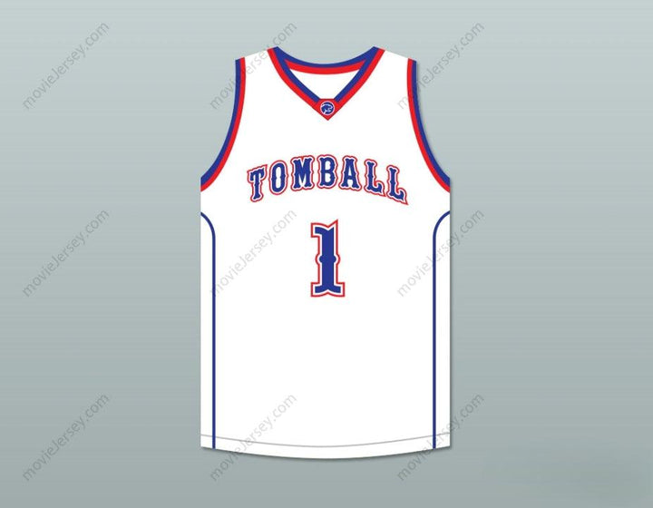 CUSTOM ANY Name Number JIMMY BUTLER 1  HIGH SCHOOL COUGARS WHITE BASKETBALL JERSEY Top Stitched S-6XL
