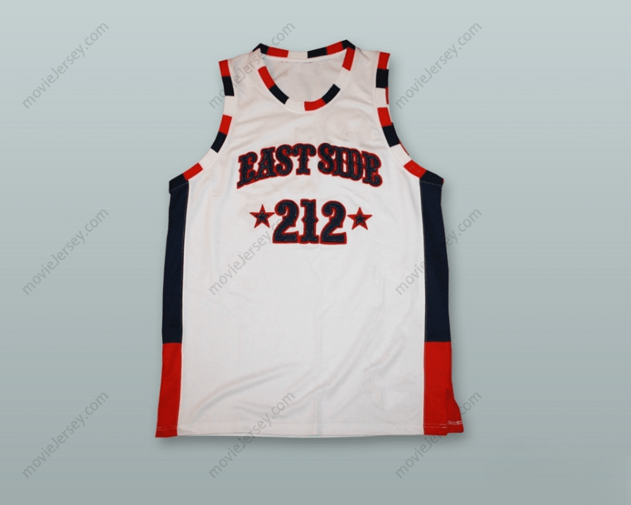 CUSTOM ANY Name Number EASTSIDE 212 WHITE BASKETBALL JERSEY STITCH SEWN Top Stitched S-6XL