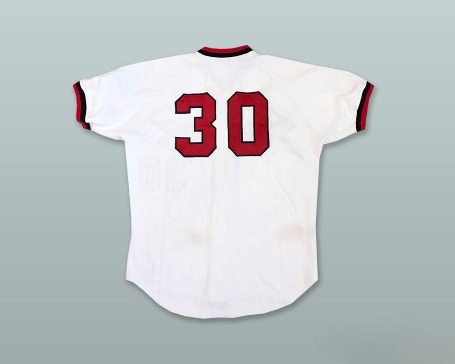 Custom Any Name Number MAUI STINGRAYS  30 WHITE BUTTON DOWN BASEBALL JERSEY Top Stitched S-6XL