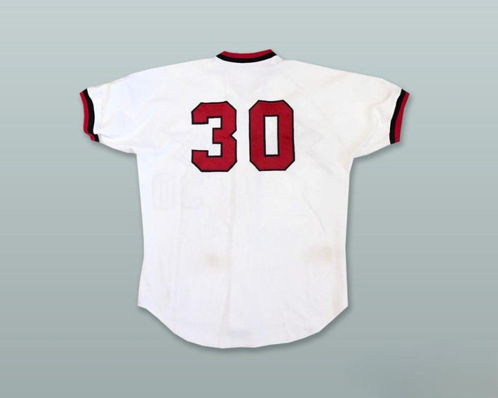 Custom Any Name Number MAUI STINGRAYS  30 WHITE BUTTON DOWN BASEBALL JERSEY Top Stitched S-6XL