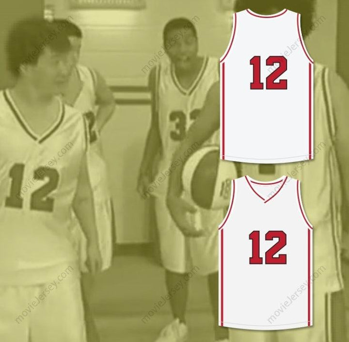 CUSTOM ANY Name Number DRAKE 12 WHITE BASKETBALL JERSEY HIGH SCHOOL MUSICAL SKIT MADTV Top Stitched S-6XL
