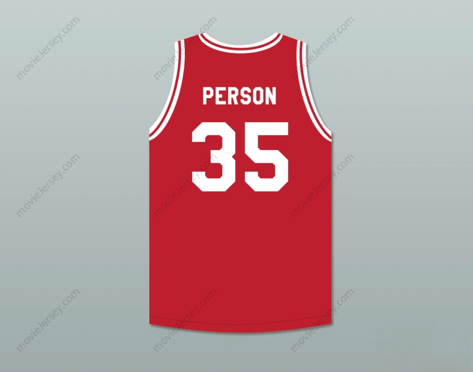 CUSTOM ANY Name Number CHUCK PERSON 35 PUSH EXCEL PRO BASKETBALL CLASSIC RED BASKETBALL JERSEY 1988 CHARITY EVENT Top Stitched S-6XL
