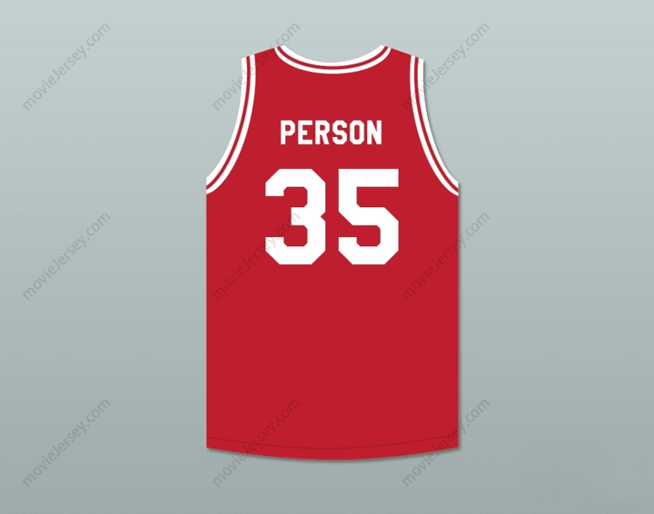 CUSTOM ANY Name Number CHUCK PERSON 35 PUSH EXCEL PRO BASKETBALL CLASSIC RED BASKETBALL JERSEY 1988 CHARITY EVENT Top Stitched S-6XL