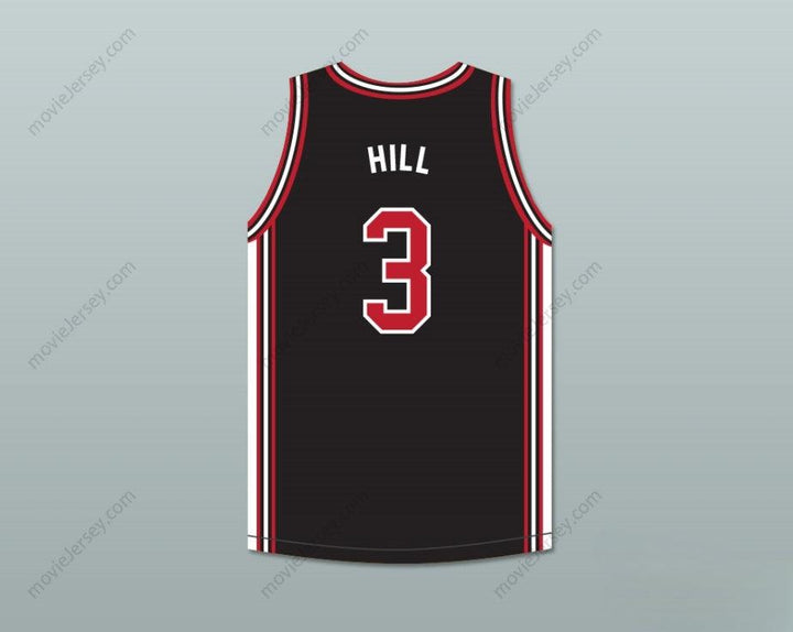 CUSTOM ANY Name Number MARION HILL 3 BLACK BASKETBALL JERSEY IN THE HOUSE Top Stitched S-6XL