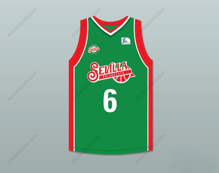 CUSTOM ANY Name Number KRISTAPS PORZINGIS 6 BALONCESTO SEVILLA GREEN BASKETBALL JERSEY Top Stitched S-6XL