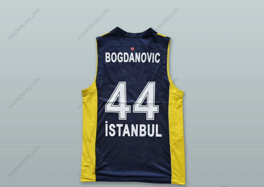 Custom Any Name Number BOJAN BOGDANOVIC 44 FENERBAHCE BEKO ISTANBUL TURKEY STRIPED BASKETBALL JERSEY Top Stitched S-6XL