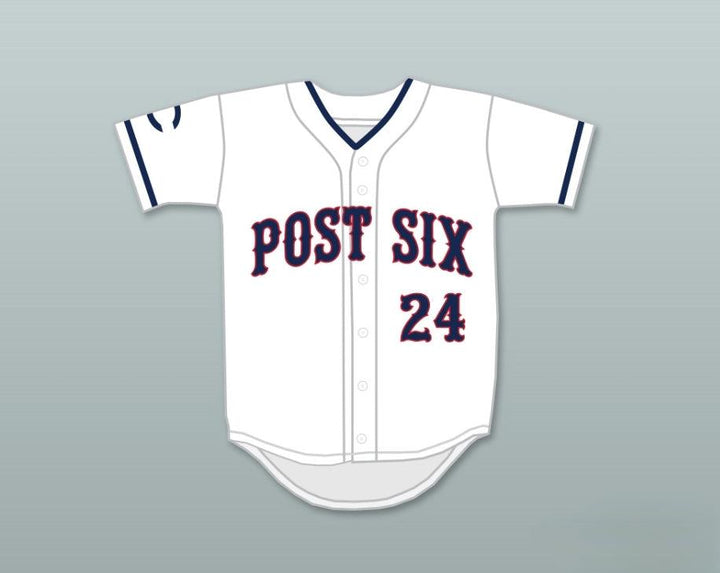 Custom Any Name Number BRANDON NIMMO 24  POST SIX WHITE BASEBALL JERSEY 1 Top Stitched S-6XL