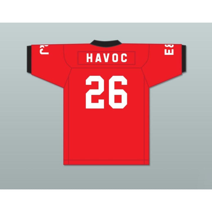 CUSTOM ANY Name Number HAVOC 26 V.S.O.P. RED FOOTBALL JERSEY All Stitched S-6XL