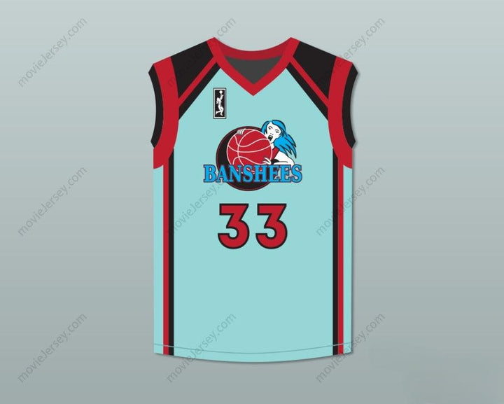 CUSTOM ANY Name Number CAITLYN JENNER 33 CHARLOTTE BANSHEES HOME BASKETBALL JERSEY WITH WUBA PATCH JUWANNA MANN Top Stitched S-6XL