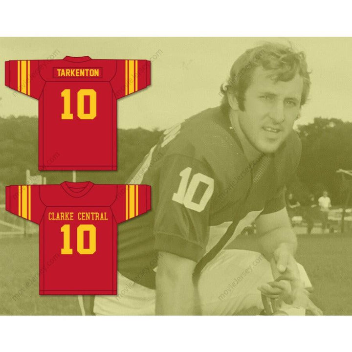 CUSTOM ANY Name Number FRAN TARKENTON 10 CLARKE CENTRAL HIGH SCHOOL GLADIATORS Football Jersey Top Stitched S-6XL