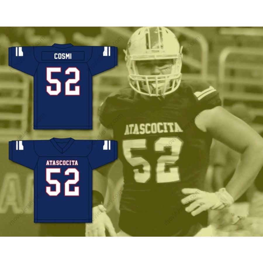 CUSTOM ANY Name Number SAM COSMI 52 ATASCOCITA HIGH SCHOOL  Football Jersey Top Stitched S-6XL