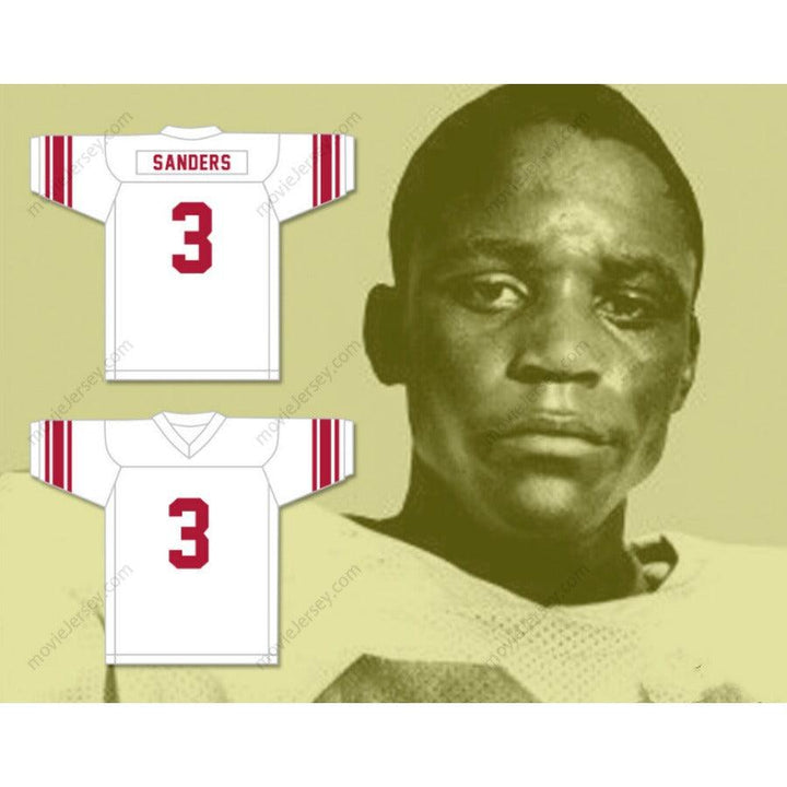 CUSTOM BARRY SANDERS 3 NORTH HIGH SCHOOL REDSKINS FOOTBALL JERSEY S-6XL Top Stitched S-6XL