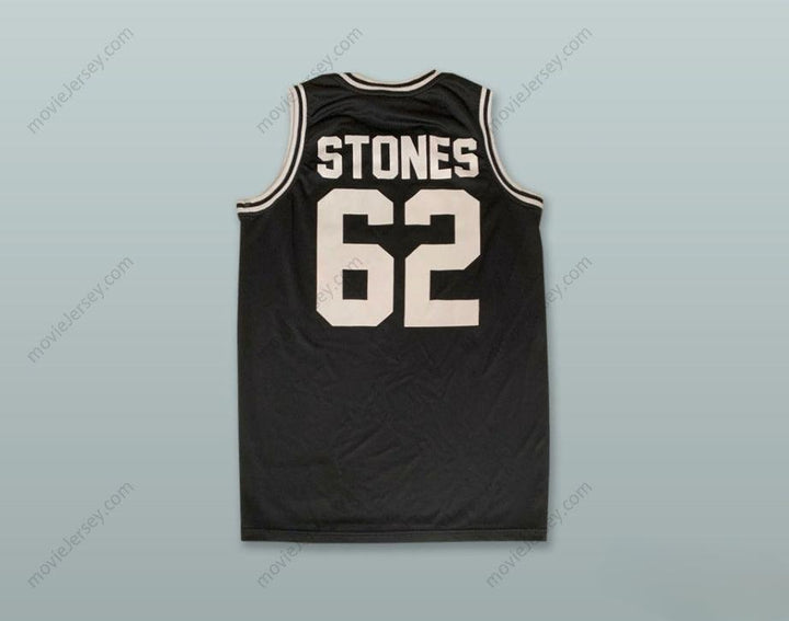 CUSTOM ANY Name Number ROLLING STONES 62 BLACK BASKETBALL JERSEY Top Stitched S-6XL
