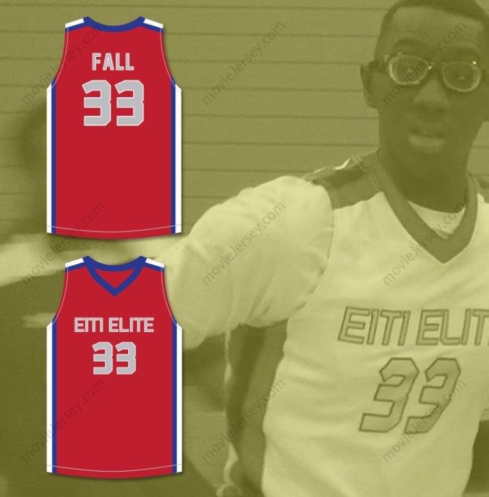 CUSTOM ANY Name Number TACKO FALL 33 EACH 1 TEACH 1 ELITE AAU RED BASKETBALL JERSEY 2 Top Stitched S-6XL