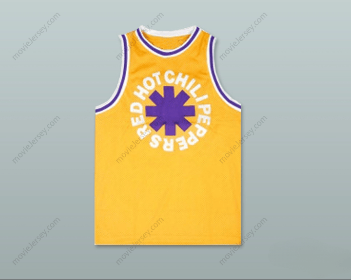 CUSTOM ANY Name Number RHCP 83 YELLOW BASKETBALL JERSEY Top Stitched S-6XL